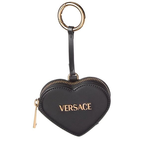 Versace Leather Coin Purse Black